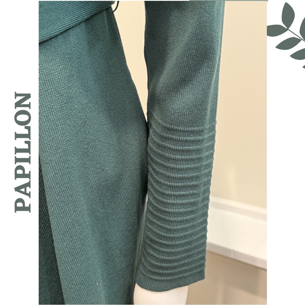 Papillon Emerald Waterfall Cardigan Jacket Small NWT - Picture 7 of 10